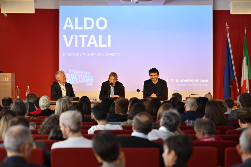 Un momento della conferenza stampa di presentazione del Festival dello Spettacolo a Milano