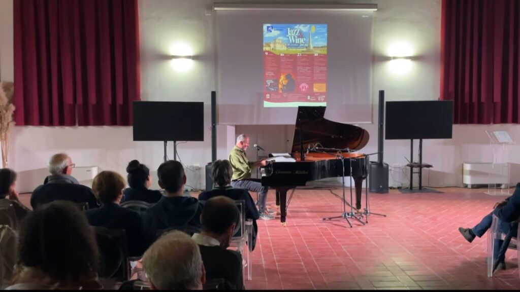 Un momento dell'esibizione di Lorenzo Hengeller al Real Sito di Carditello